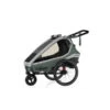 Qeridoo Kidgoo 1 Fahrradanhänger Ivy Green Mit Joggerfunktion