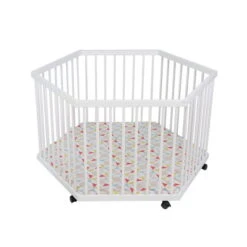 Schardt Solitär 6-Eck Laufgitter Kiefer Weiß Mit Folie Prisma