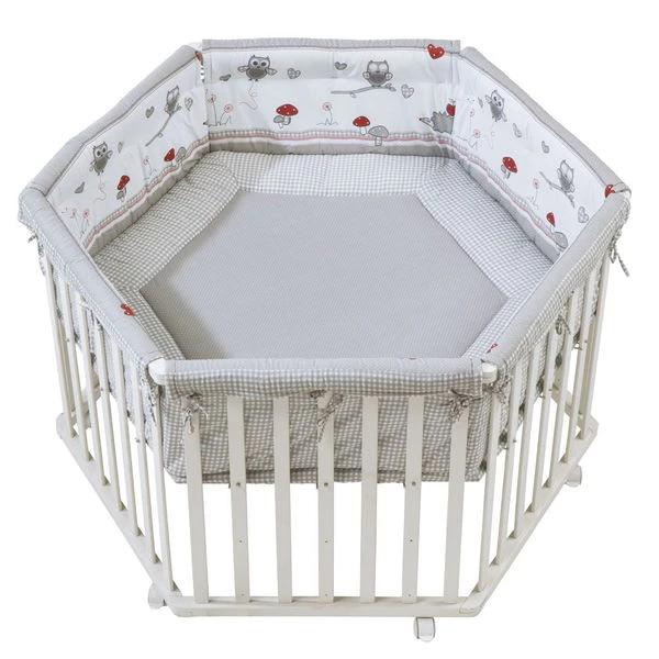 Roba Laufgitter Adam Und Eule Weiß, 6-eckig 120 Cm 3 Roba Laufgitter Adam Und Eule Weiß, 6-eckig 120 Cm