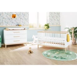 Pinolino Light Sparset Breit - 2-teilig Kinderbett & Wickelkommode - NEU 2021