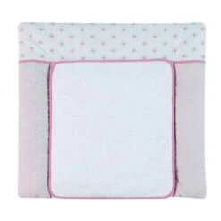 Schardt Wickelauflage Ice Crystal Rosa 80x75 Cm Inkl. Abnehmbarem Frotteebezug