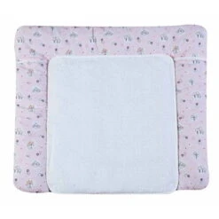 Schardt Wickelauflage Birdy Rosa 80x75 Cm Inkl. Abnehmbarem Frotteebezug