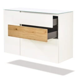 Now! Vision By Hülsta Baukasten 4R 1 Tür 70,4x105,7x42 - Lack-weiß/Natureiche/Hochglanz -Babyartikelgeschäft 14181 19410 1004 huelsta now vision 151135f3 1