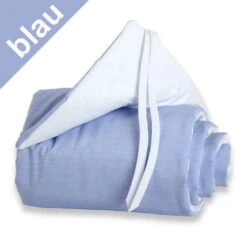 Babybay Boxspring Beistellbett Weiß Zirbelkiefer Stillbett - Zum Aktionspreis -Babyartikelgeschäft 1608 blau 20