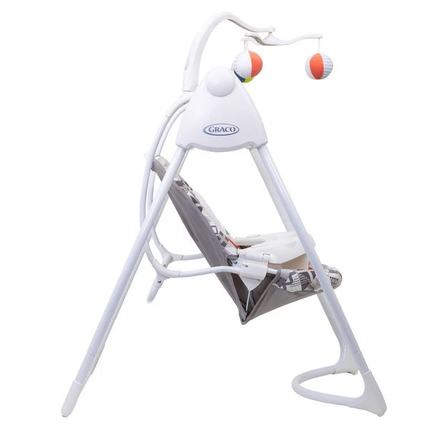 Graco Lovin Hug Schaukel Patchwork Grey 10 Musikvarianten Und 5 Naturgeräusche 5 Graco Lovin Hug Schaukel Patchwork Grey 10 Musikvarianten Und 5 Naturgeräusche – Bild 3