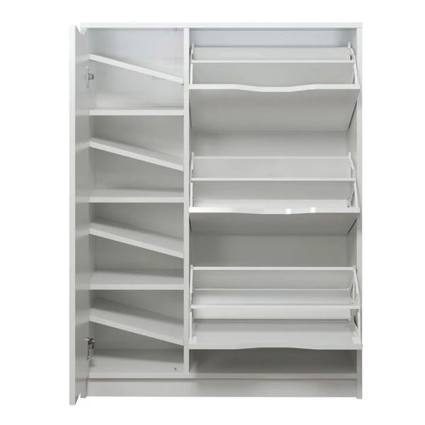 Trendteam Basix Schuhschrank 1TR 3KL Weiß 5 Trendteam Basix Schuhschrank 1TR 3KL Weiß – Bild 3