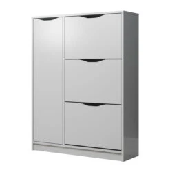 Trendteam Basix Schuhschrank 1TR 3KL Weiß