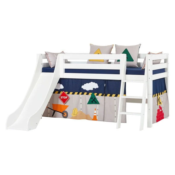 Hoppekids Halbhohes Bett ECO Luxury 90x200 Cm Mit Rutsche, Schräger Leiter & Absturzsicherung & Flex Lattenrost 4 Hoppekids Halbhohes Bett ECO Luxury 90x200 Cm Mit Rutsche, Schräger Leiter & Absturzsicherung & Flex Lattenrost – Bild 2