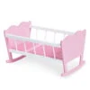 Pinolino Puppenwiege Jasmin Komplett, 4-teilig Rosa Und Weiß Lackiert Zum Toppreis -Babyartikelgeschäft 253414 01 1