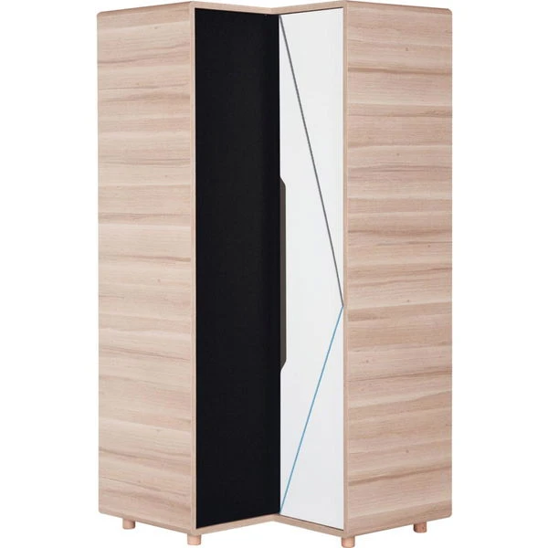 VOX Evolve Jugendzimmer Eckkleiderschrank Oak/white/black/grey 5 VOX Evolve Jugendzimmer Eckkleiderschrank Oak/white/black/grey – Bild 3