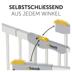Hauck Clear Step Autoclose Schutzgitter -Babyartikelgeschäft 4007923597439.pt03.clear step autoclose white