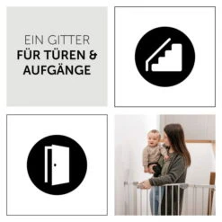 Hauck Clear Step Autoclose Schutzgitter -Babyartikelgeschäft 4007923597439.pt05.clear step autoclose white