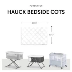 Hauck Bed Me 80x50 Spannbettlaken -Babyartikelgeschäft 4007923599181.pt02.bed me 80x50 cm white