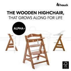 Hauck Alpha+B Hochstuhl -Babyartikelgeschäft 4007923661130.pt01.alpha walnut
