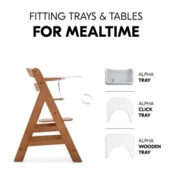 Hauck Alpha+B Hochstuhl -Babyartikelgeschäft 4007923661130.pt09.alpha walnut