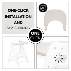 Hauck Alpha Click Tray Esstablett Speckle -Babyartikelgeschäft 4007923661659.pt03.alpha click tray beige