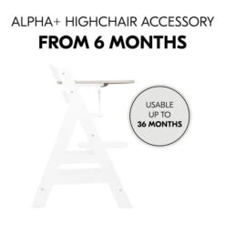 Hauck Alpha Click Tray Esstablett Speckle -Babyartikelgeschäft 4007923661659.pt04.alpha click tray beige