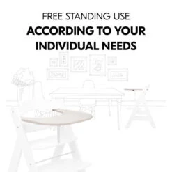 Hauck Alpha Click Tray Esstablett Speckle -Babyartikelgeschäft 4007923661659.pt07.alpha click tray beige