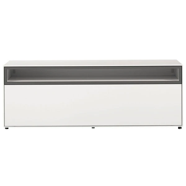 Now! By Hülsta Easy Wohnwand Lack-hellgrau 156x308x45 5-teilig 5 Now! By Hülsta Easy Wohnwand Lack-hellgrau 156x308x45 5-teilig – Bild 3