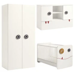 Hülsta Now! Minimo Kinderzimmer 2-türig Schneeweiß Inkl. Wickelaufsatz Zum Aktionspreis