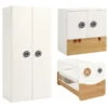 Hülsta Now! Minimo Kinderzimmer 2-türig Schneeweiß/Natureiche Inkl. Wickelaufsatz -Babyartikelgeschäft 51203 55886 55906 1