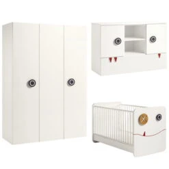 Hülsta Now! Minimo Kinderzimmer 3-türig Schneeweiß Inkl. Wickelaufsatz Zum Aktionspreis