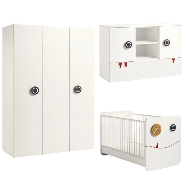 Hülsta Now! Minimo Kinderzimmer 3-türig Schneeweiß Inkl. Wickelaufsatz Zum Aktionspreis 2 Hülsta Now! Minimo Kinderzimmer 3-türig Schneeweiß Inkl. Wickelaufsatz Zum Aktionspreis
