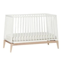 Leander Luna Kinderzimmer Sparset Weiß/eiche Babybett Und Kleiderschrank Konfigurierbar -Babyartikelgeschäft 720120 03 leander luna babycot 120x60cm white oak 7 1