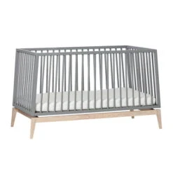 Leander Luna Kinderzimmer Sparset Grau/eiche Babybett Und Kleiderschrank Konfigurierbar -Babyartikelgeschäft 720140 09 leander luna babycot 140x70cm grey oak 7 1200x1200