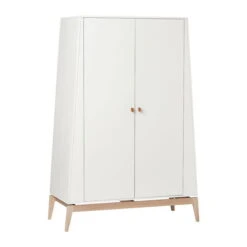Leander Luna Kinderzimmer Sparset Weiß/eiche Babybett Und Kleiderschrank Konfigurierbar -Babyartikelgeschäft 720220 03 leander luna wardrobe large white oak 6 1