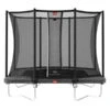 Berg Ultim Favorit Regular 280 Trampolin Grau Mit Sicherheitsnetz Comfort
