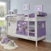 Ticaa Rene Etagenbett Buche Weiß A1 Massivholz - Vorhang-Dessin Wählbar -Babyartikelgeschäft 936336 1inwtictsrw2wjy9