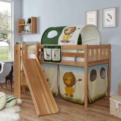 Ticaa Ekki Podestbett Vertikal Buche Natur A2 Massivholz - Dessin Wählbar