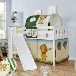 Ticaa Ekki Podestbett Vertikal Buche Weiß A2 Massivholz - Dessin Wählbar