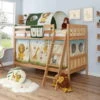 Ticaa Erni Etagenbett Buche Natur A3 Massivholz - Dessin Wählbar