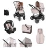 ABC Design Samba 2in1 Kinderwagen Bundle Berry Pure Mit Autositz, Wickeltasche, Fußsack Und Adapter -Babyartikelgeschäft abc design kinderwagen samba berry 15 setuebersicht