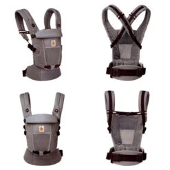 Ergobaby Adapt SoftFlex Mesh Graphite Grey Babytrage -Babyartikelgeschäft adapt softflex baby carrier graphite grey all sites 2