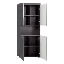 Trendteam Amanda Hochschrank 73x190x31 Cm Agave Grau -Babyartikelgeschäft amanda bd 1393 105 21 frontal freisteller 2