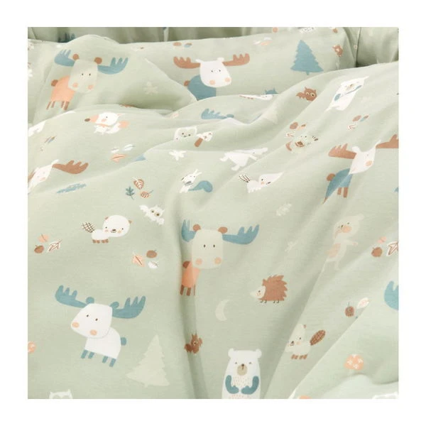 Alvi Birthe Stubenwagen Silbergrau Komplettset Matratze, Himmelstange Und Garnitur Baby Forest 4 Alvi Birthe Stubenwagen Silbergrau Komplettset Matratze, Himmelstange Und Garnitur Baby Forest – Bild 2