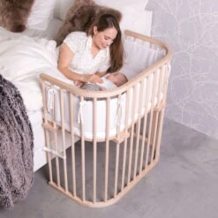 Babybay Boxspring Beistellbett Natur Unbehandelt, Stillbett