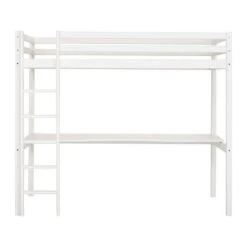 Hoppekids Hochbett ECO Dream 90x200 Cm Mit Gerader Leiter & Tischplatte | Teilbar -Babyartikelgeschäft basic a10 1 1 1