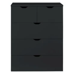 Trendteam Basix Kommode 5 Schubkästen Schwarz 7 Trendteam Basix Kommode 5 Schubkästen Schwarz -Babyartikelgeschäft basix ko 1709 033 32 frontal freisteller 20211126