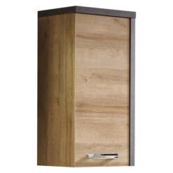 Trendteam Bay Hängeschrank Schmal Eiche Riviera / Beton