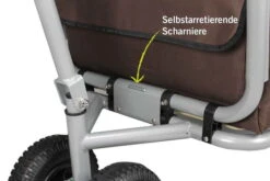 Beachtrekker LiFe Bollerwagen Blau Stabil Und Leicht Inkl. Feststellbremse -Babyartikelgeschäft beachtrekker life info scharniere 1
