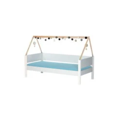 Manis-h Hausbett SAGA 90x200 Cm Einfarbig Incl. Dachgiebel - 20 Farben Wählbar