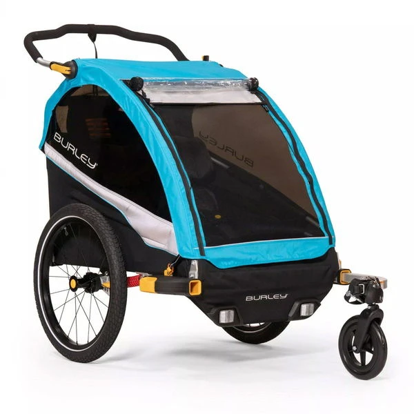 Burley D´Lite X Fahrradanhänger Aqua 2-Sitzer Mit Buggy-Funktion 3 Burley D´Lite X Fahrradanhänger Aqua 2-Sitzer Mit Buggy-Funktion