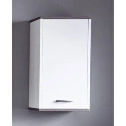 Trendteam San Diego Hängeschrank Weiß / Rauchsilber