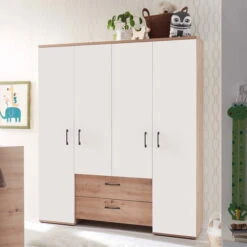 Mäusbacher Cindy Kinderzimmer Dreiteilig Asteiche/weiß Matt -Babyartikelgeschäft cindy schrank