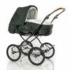 HESBA Condor Light Kinderwagen Außen 685 Innen 130 Black Edition - Räder Schwarz 30 Cm, Ledergriff Hellbraun -Babyartikelgeschäft condor light 300sl fb685 130 black edition lg hellbraun