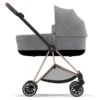 CYBEX MIOS Kinderwagen Manhattan Grey Plus New Generation Gestell Wählbar -Babyartikelgeschäft cyb 21 int y270 mios luxcarrycot magr rogo plus
